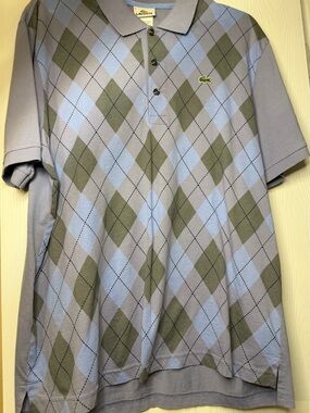 Lacoste Argyle Polo size 6